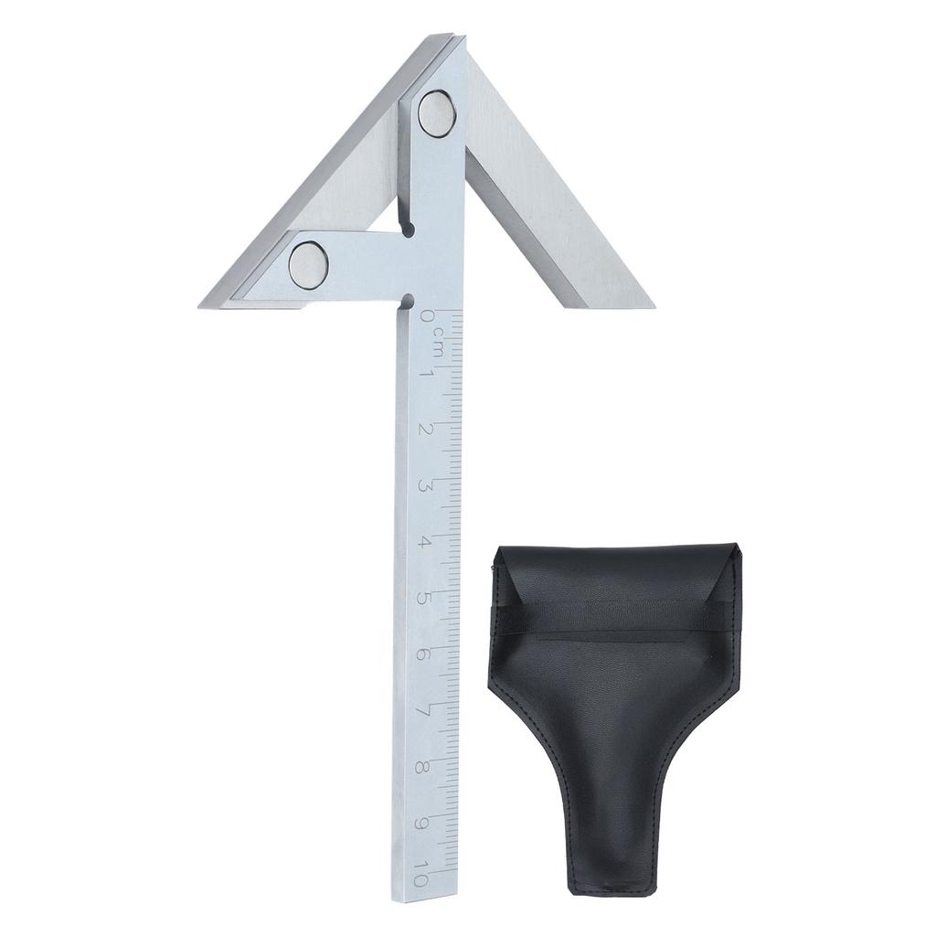 Centru Ecartament 100x70mm Inox Riglă de Linie Instrument de Măsurare Trasare pentru Prelucrarea Lemnului