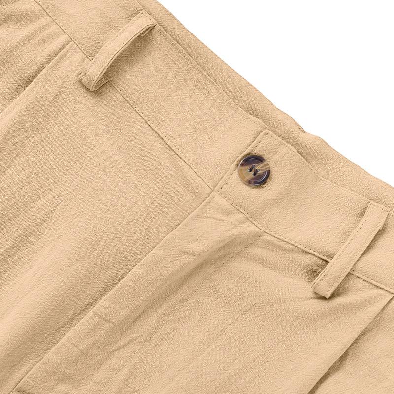 Men's Gurkha Casual Loose Straight Suit Pants.