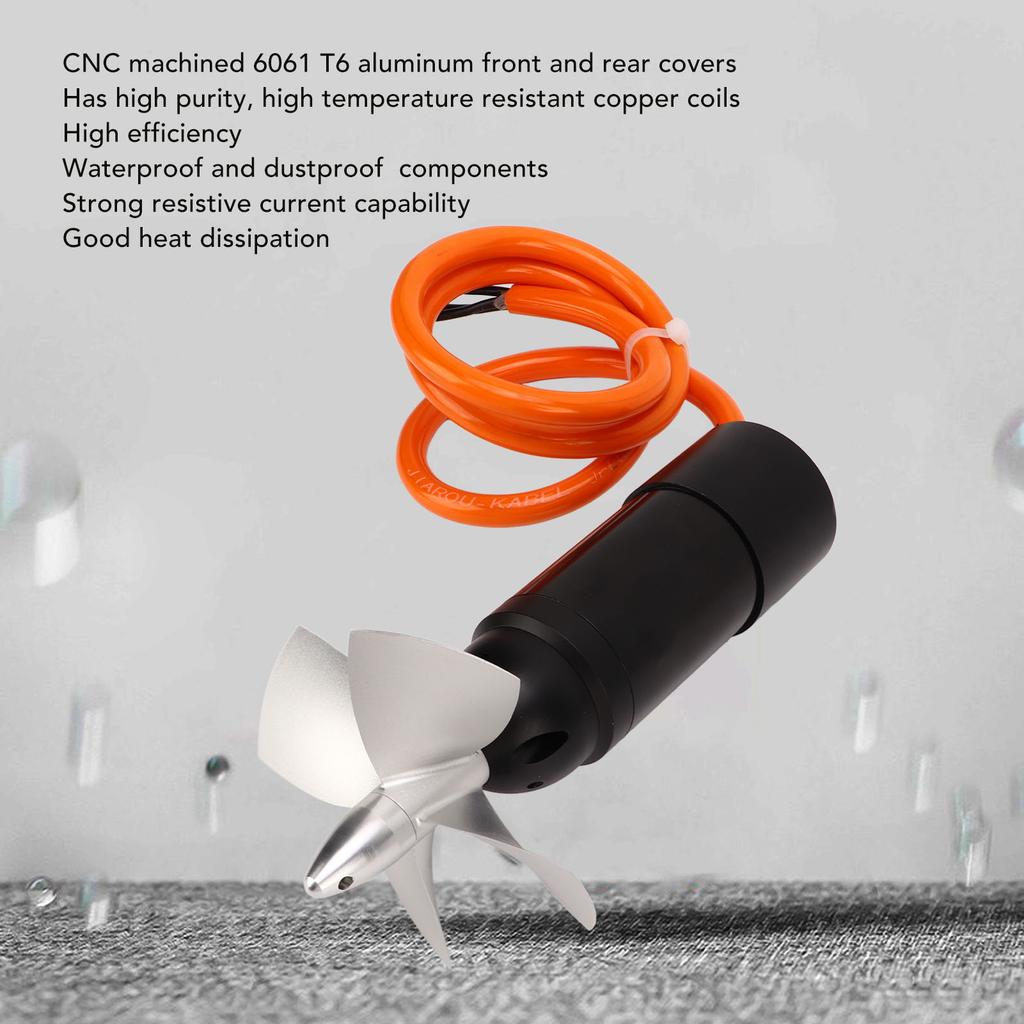 48V Underwater Thruster Aluminium Alloy High Thrust Underwater Thruster Propeller For Water Electric Equipment