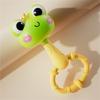 Cartoon Rattle Toy With Rustling Sound Effects ABS Plastic Teething Rattle For Infant Toddler Fine Motor Skill Training