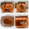 Halloween Pumpkin Tissue Box Holder Holder, Resin Decorative Facial Funny Face Novelty Home Accessory Cover for Office Kitchen Living Room Table Decor