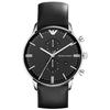 EMPORIO ARMANI Analog Quartz Watch with Battery Operated Chronograph and Date Classic Perfect for and Job Available In Black and Perfect Gift for Day