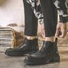 Height-increasing Men's Short Boots Martin Boots Men's British Trendy High-top Men's Shoes Boots, New Autumn and Winter S51-J