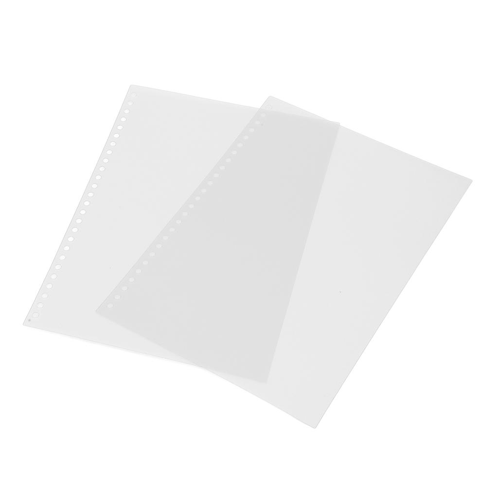 B5 26 Paper Cover Frosted Translucent Waterproof Rollable PP Page Binding Cover for Reports Presentations 50pcs White