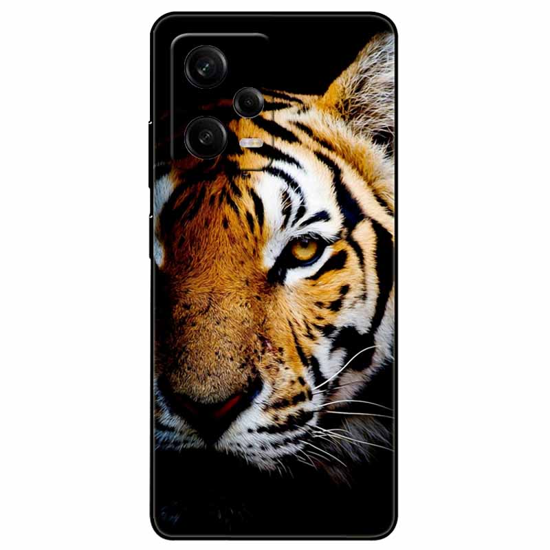 For Redmi Note 12 Pro 5G Case Note12 Covers TPU Black Silicone Starry Cover for Xiaomi Redmi Note 12 Pro+ 5G Plus Cartoon Soft