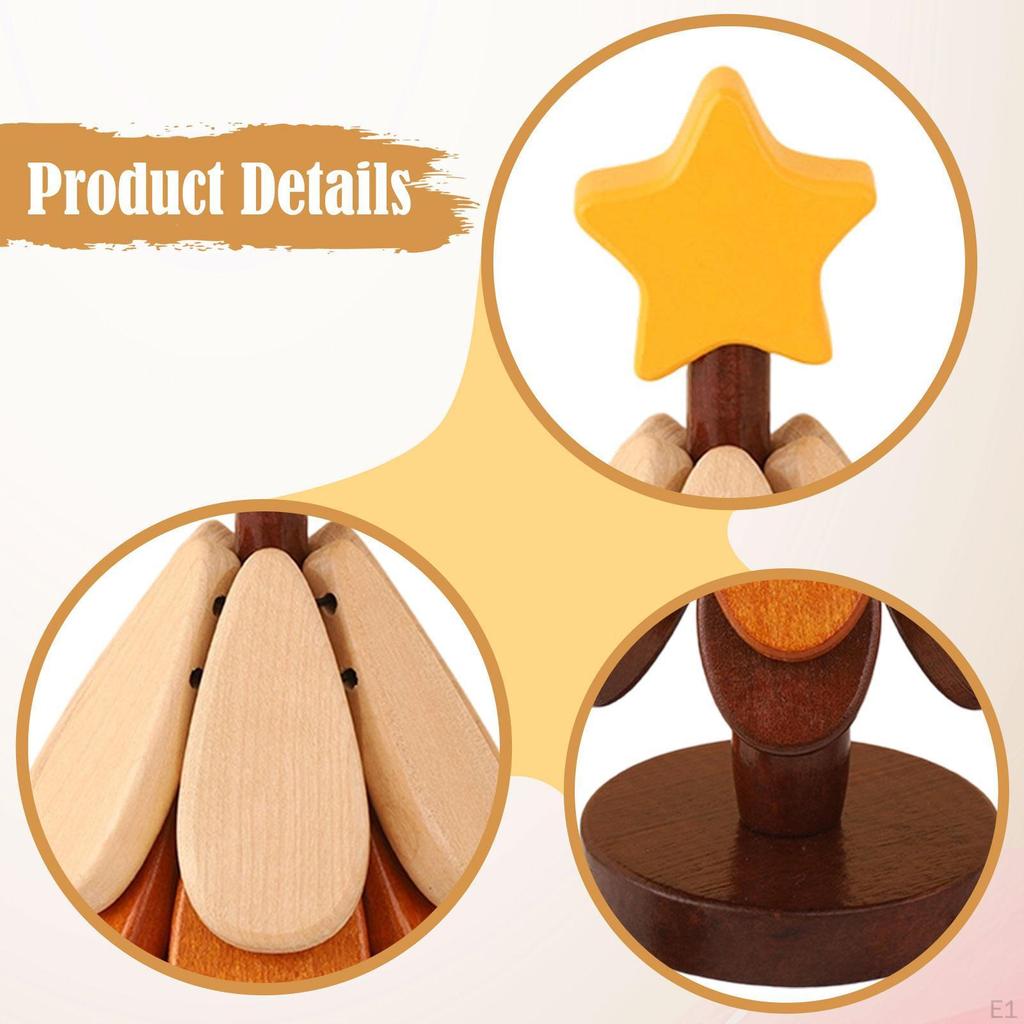 Wooden Tree Trivets Plate Mats Decoration Pot Holders Wood Christmas Coaster Set for