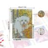 1 Stück 11,8 x 15,7 Zoll 5D-Diamantgemälde zum Selbermachen, schöner Hund, für Erwachsene und Kinder, Sticksets, komplette Strasssteine, handgefertigte Heimdekorationsgeschenke