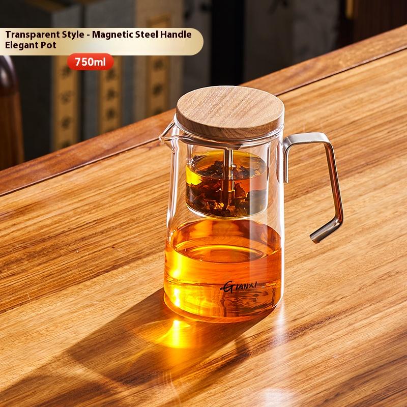Gianxi Teapot For Home Use 2025 New Magnetic Glass Teapot Tea Separation Cup Floating Cup Tea Pot