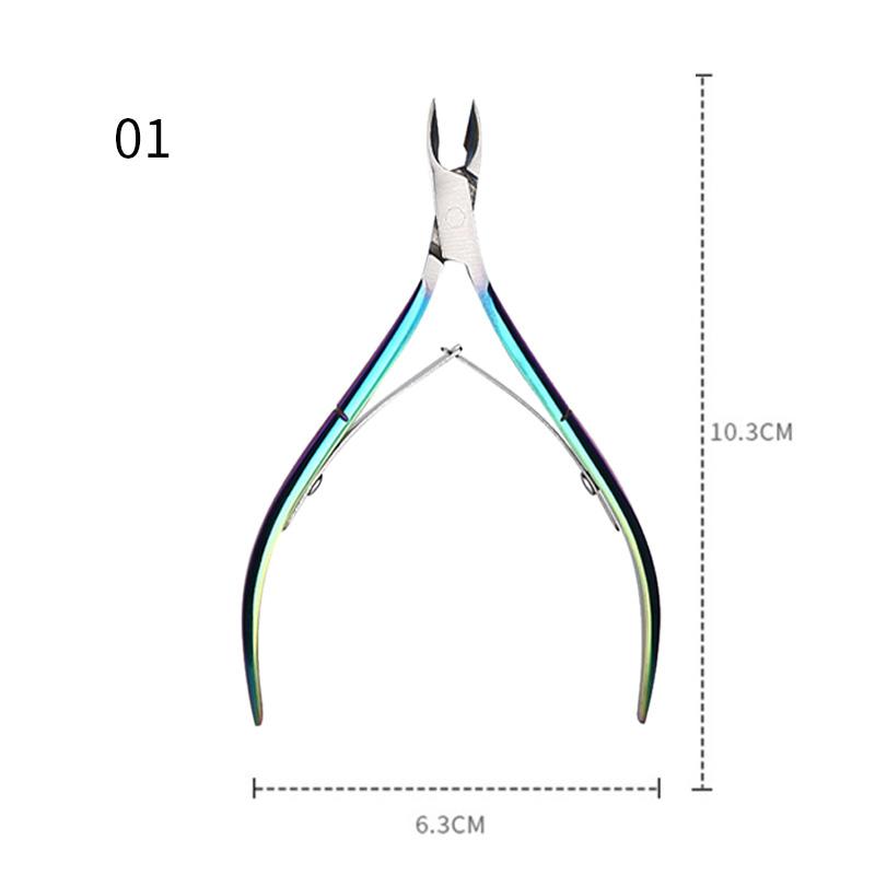 3Pcs/Set Professional Stainless Steel Nail Cutter Scissor Nippers Muti Function Cuticle Pusher Remover Nail Care Manicure Kits
