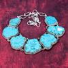 Turquoise Slice Necklace Gemstone Jewelry, 925 Solid Sterling Silver Necklace, Adjustable Handmade Chain Necklace Gift For Birthday Jewelry