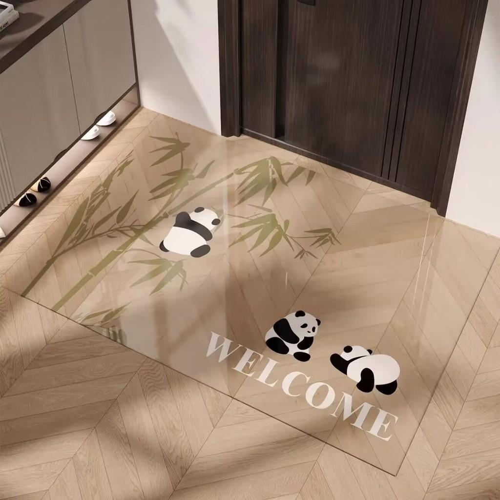 Cartoon Animal Pvc Door Mat With Waterwashable Surface For Home Entrance