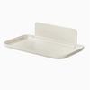 Foldable No-Drill Wall Mounted Storage Rack, White Plastic Multi-Compartment Shelf for Bathroom & Home Organizer