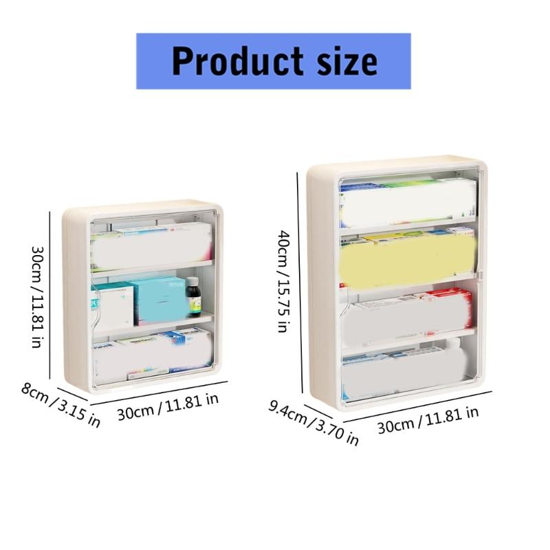 Space Saving Wall Mounted Storage Box Large Capacity Multi Tiers Organiser With Easy Installation For Small Spaces