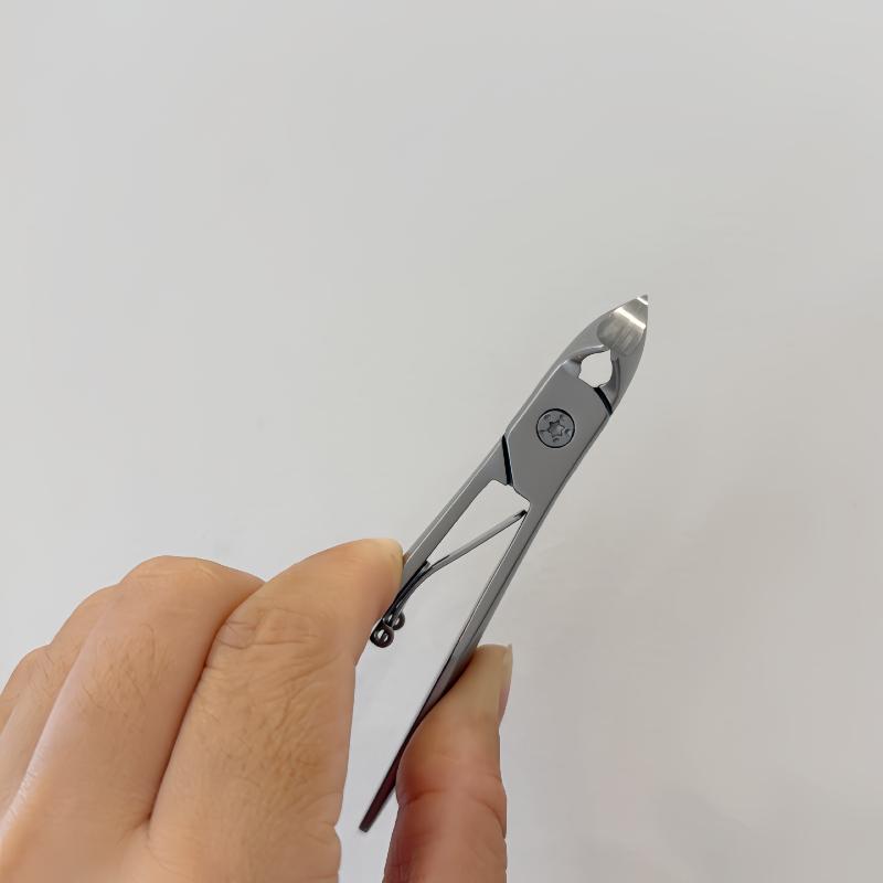 Durable Stainless Steel Cuticle Nipper Anti-Corrosion Trimmer for Ingrown Thick Toenails Fingernails Pedicure Use