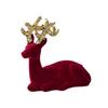 Wine Red Christmas Reindeer Ornaments Hanging  Pendant Elk Ornament Deer Ornaments  Xmas Party