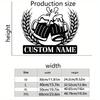 Metal Sign Beer Cup Silhouette Custom Surname Decoration Indoor Outdoor Home Wall Art