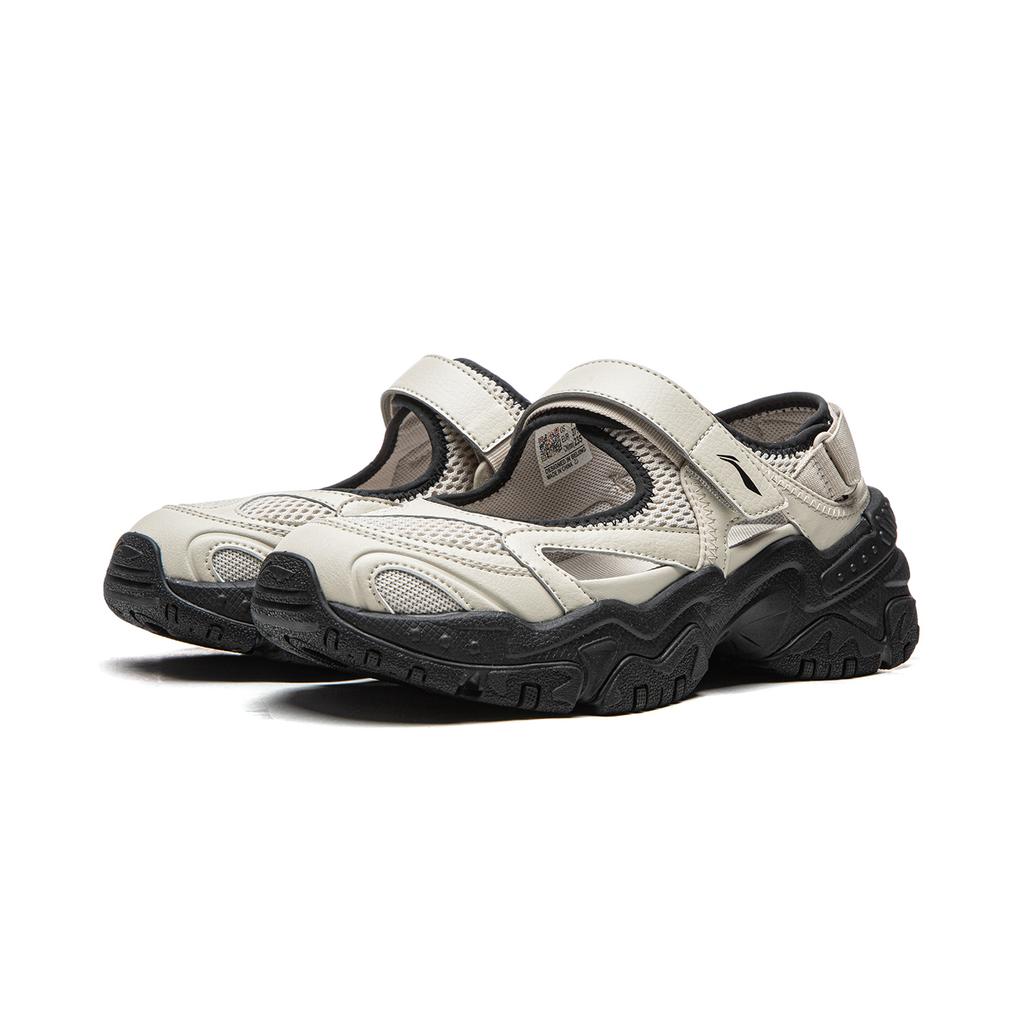 Li Ning Brown Sugar Slip Resistant, Abrasion Resistant, Lightweight River Trekking Shoes Women's Beige AGUW014-3