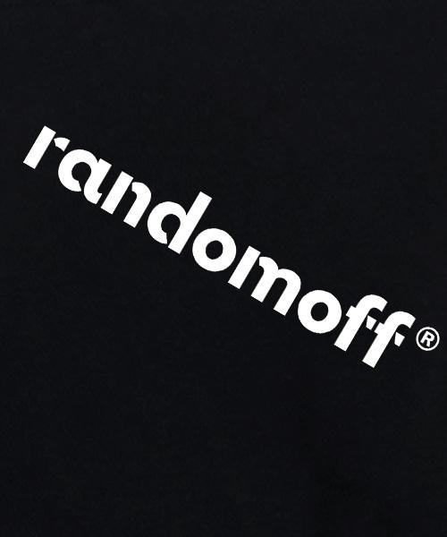 Randomoff Basic Logo Mini Zip-Up Hoodie [Black]