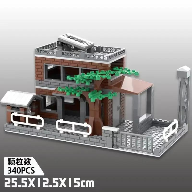 Military MOC WW2 Battlefield Ruins Highland Bunkers War Scene Building Blocks Toys For Children Adults Friends Gift Brick