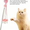 1pcs/Set Cat Teaser Wand Set with Floral Tassel Cartoon Design, Interactive Toy for Indoor Play