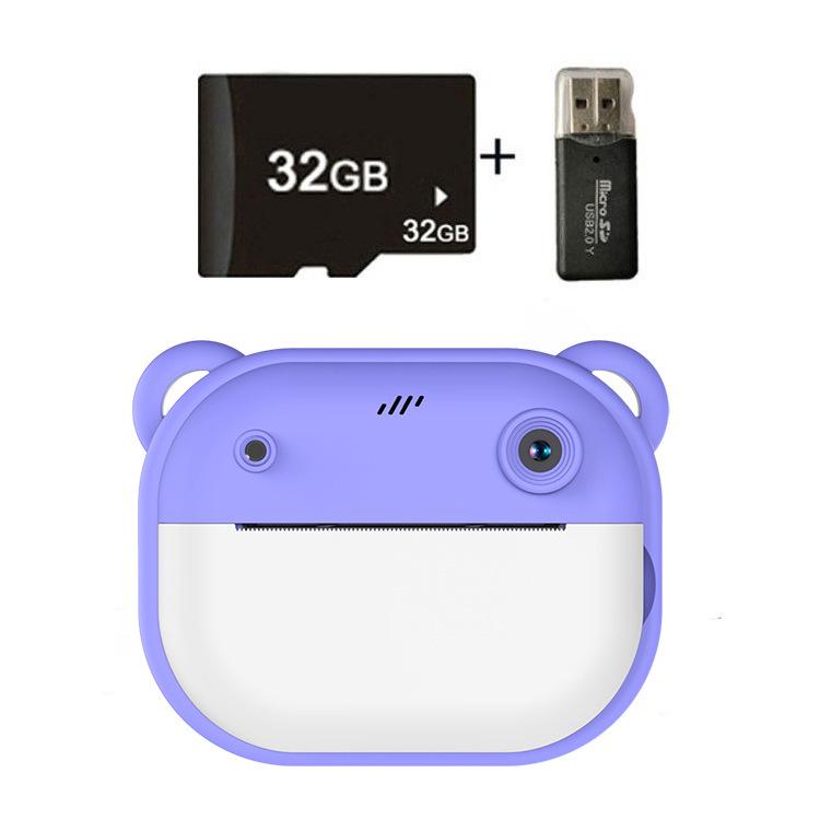 HD Kids' Instant Cartoon Camera Toy: Mini Photo & Print