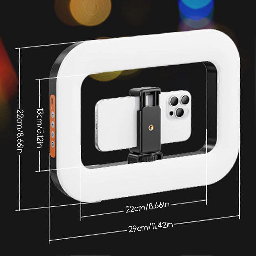 Portable Handheld Ring Light - Rechargeable Selfie & Live Streaming Light, Desktop Photography Light for Mobile