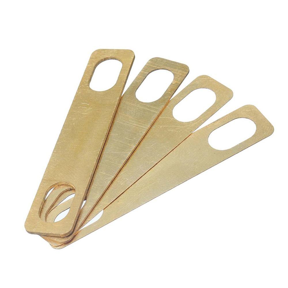 4Pcs/Set Brass Guitar Neck Shim Thickness Electric Guitar Reinforcement Plates  Guitar And Bass Bolt