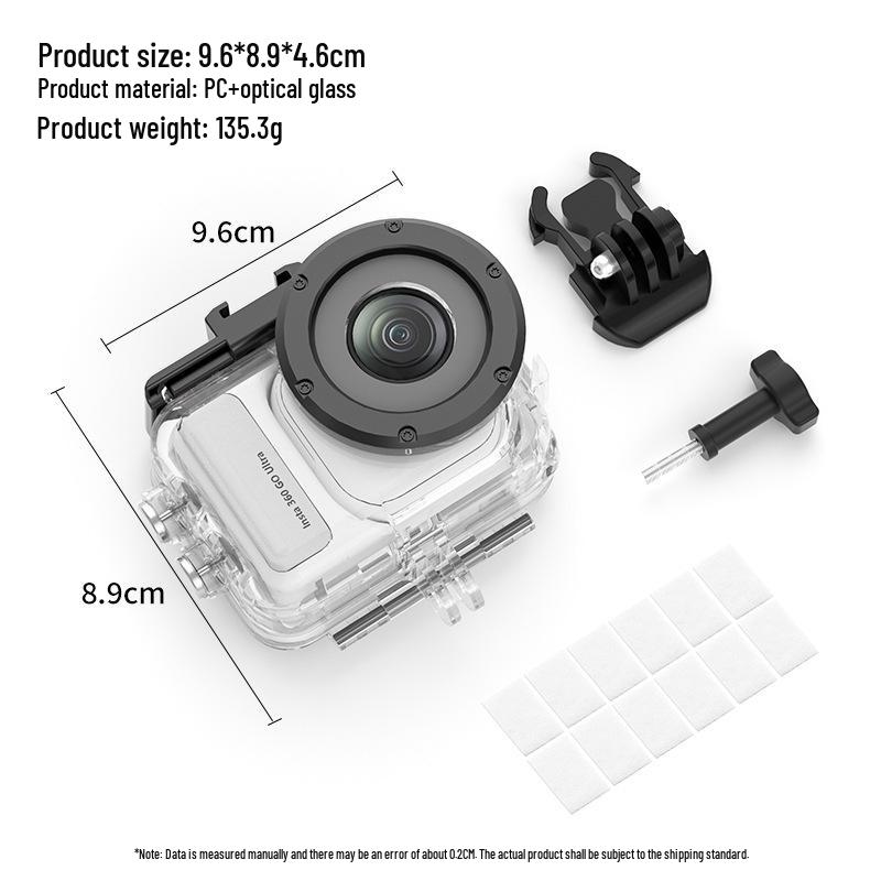 

Insta360 GO Ultra Transparent Waterproof Case - 60m Diving Action Camera Protection Set