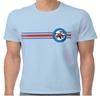 Officieel The Jam T-shirt Target Streep Logo Tee Blauw Paul Weller Merchandise Nieuw