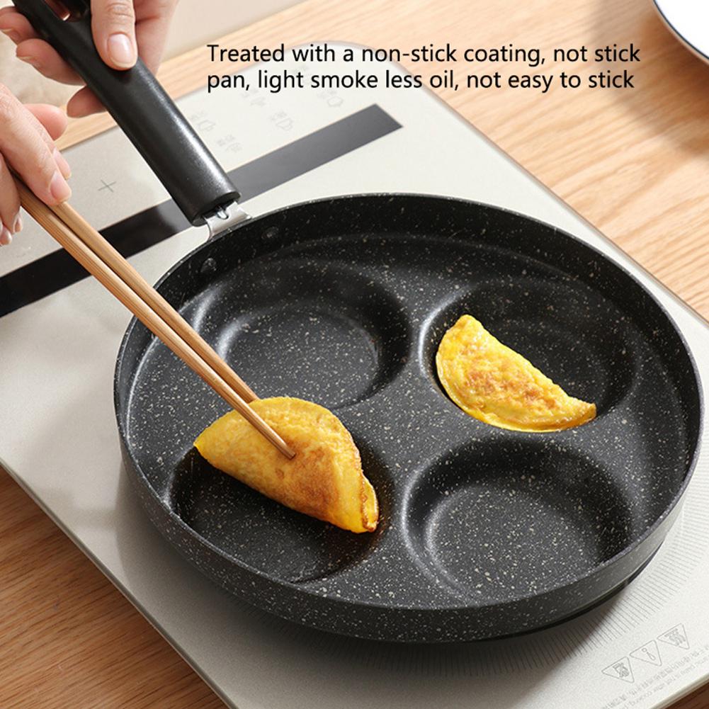 Four Hole Frying Non-stick Egg Pancake Steak Pan Cooking Pans Breakfast Maker