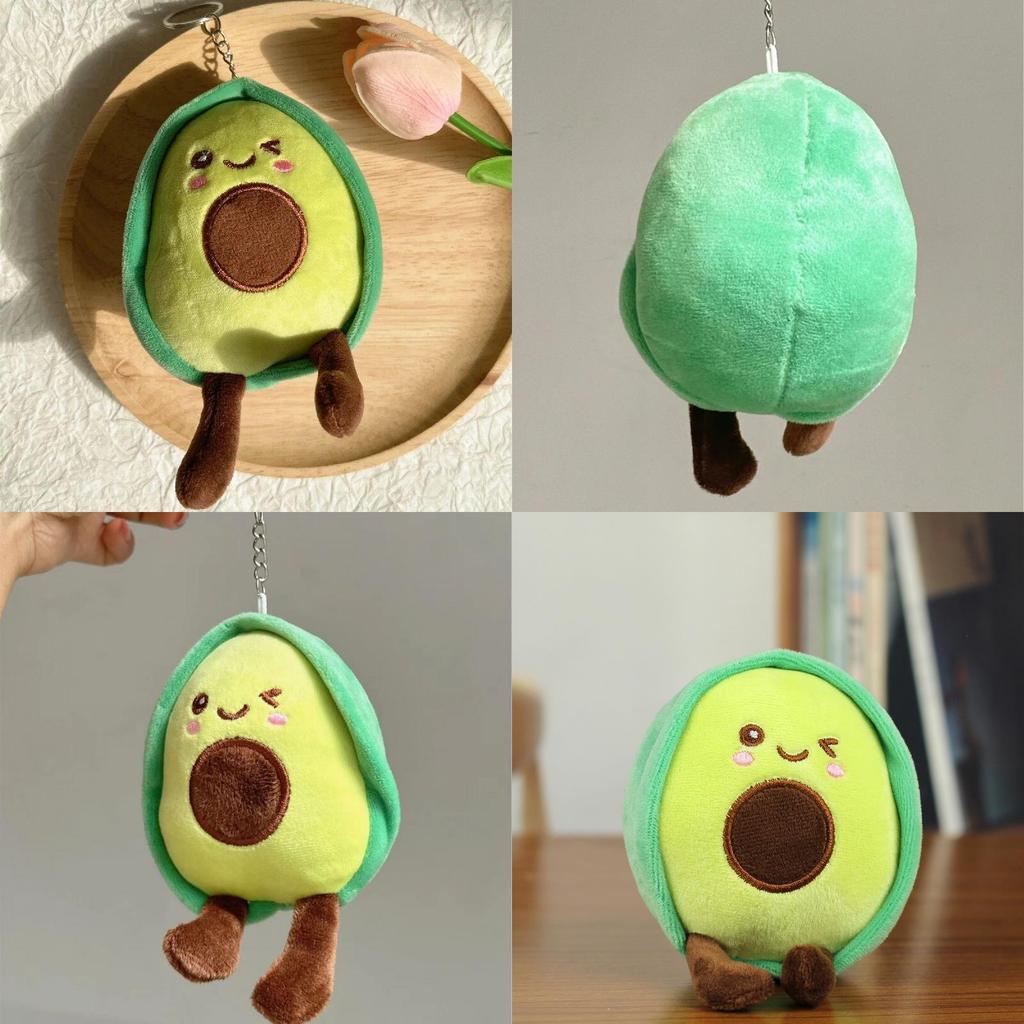Adorable Mini Avocado Plush Toy Short Plush Stuffed Fruit Doll For Kids Activity Gift