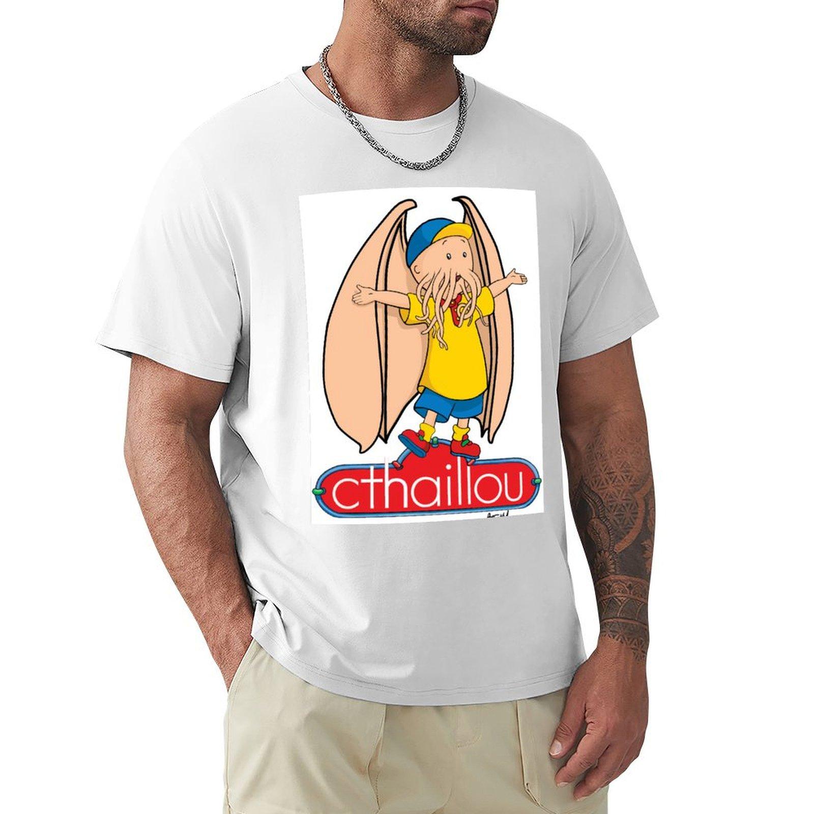 cthulhu caillou TShirt korean fashion sublime men t shirts high quality S