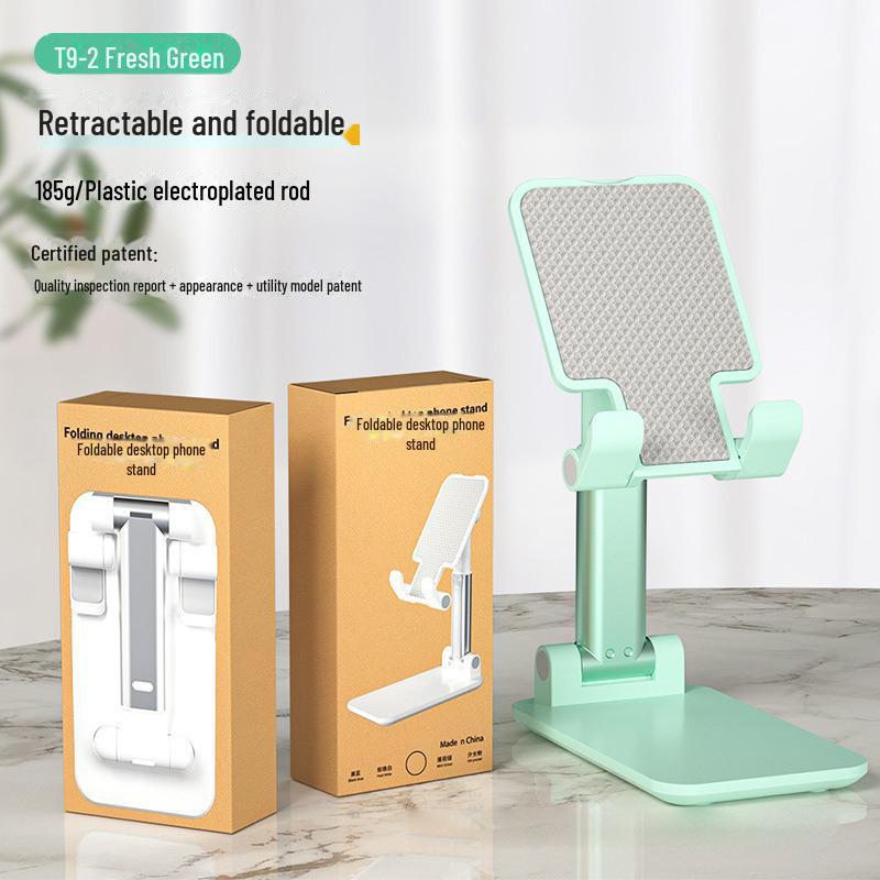 Adjustable Folding Mobile Phone Stand with Clip, Telescopic Desktop Holder, Portable Rotating Ring, Customizable Logo.