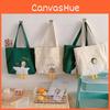 Adorable Duck Pattern Canvas Carryall With Inner Zipper Pocket For Commuting