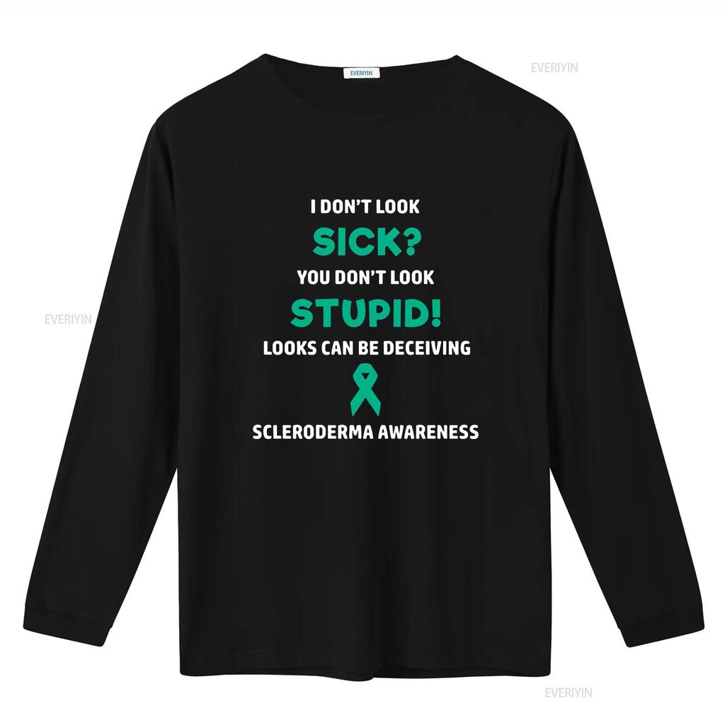 Scleroderma You Dont Look Sick T Shirt Awareness Chronic Illness Humor Vintage Washed Stylish Soft Breathable Graphic