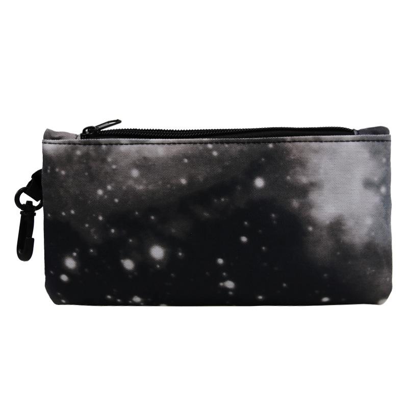 Solid Color Pencil Bag Canvas Single-layer Student Stationery Box Pencil Bag To Customize