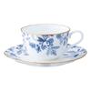 Noritake Cup Saucer Both Coffee and Blue Sorrentino Bone & (for Tea), 220cc, China, T59387A/4562
