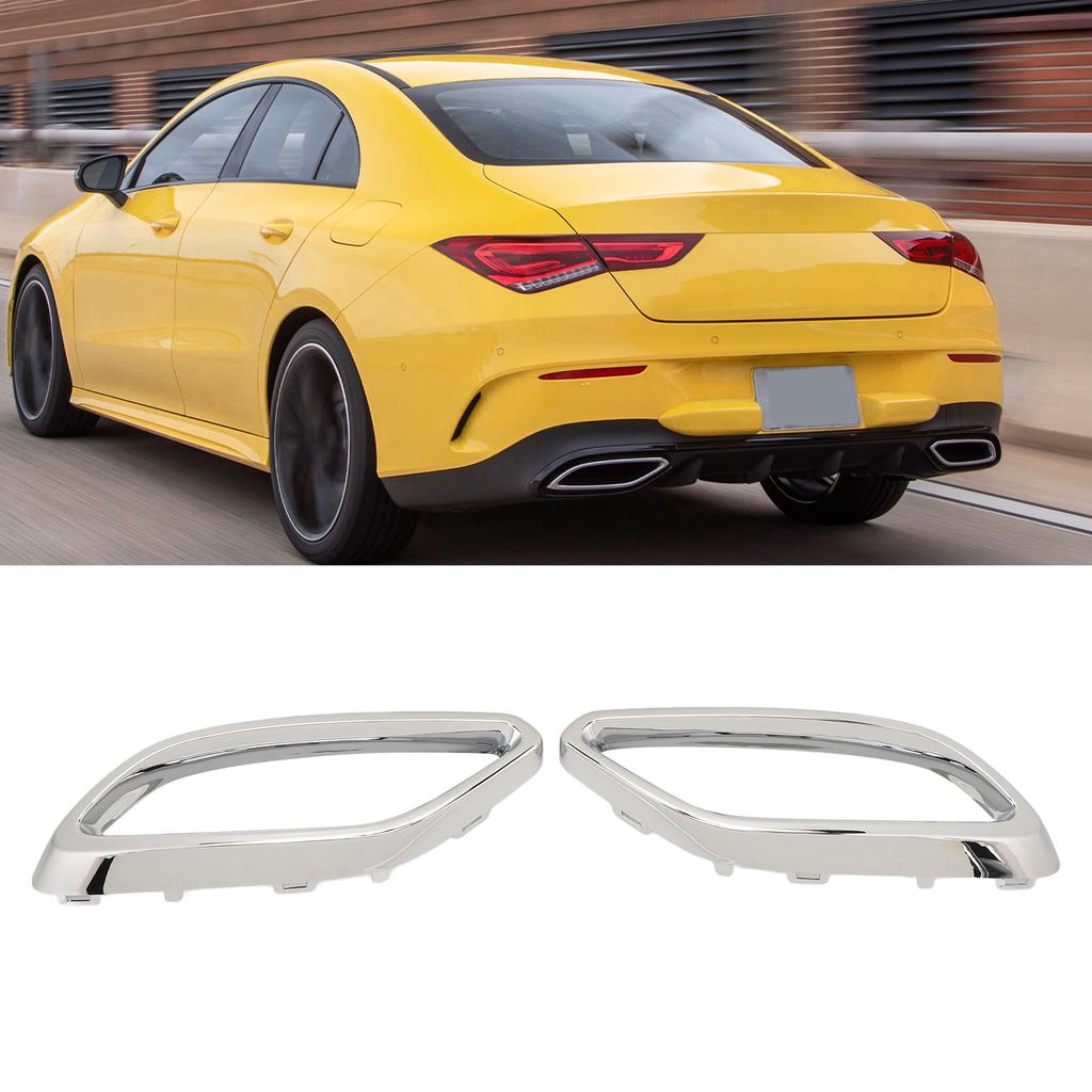 1 Pair Exhaust Tip Cover Trims 1184920200 Left Right Replacement For CLA‑Class C118 ‑Line 2020 to 2024