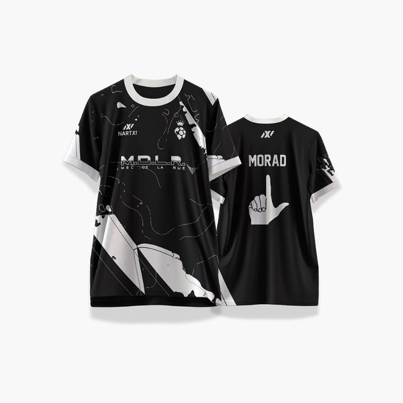 Hip-Hop Style Jersey MDLR Streetwear Outdoor Sports Soccer Training Uniform Men's Women's O-Neck Short Sleeve T-Shirt