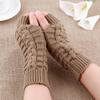 Fashionable Casual Women S Exposed Finger Gloves Warm Half Finger Gloves