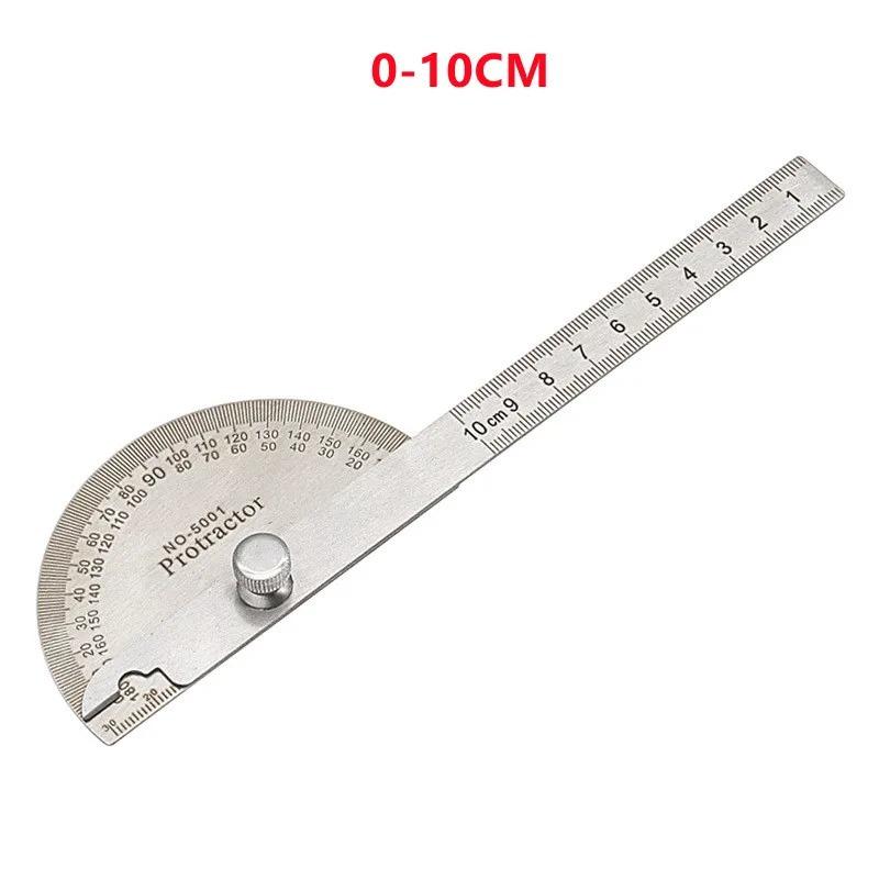 Угломер-транспортир из нержавеющей стали с металлоискателем, 180-градусный гониометр, измерительный инструмент для деревообработки