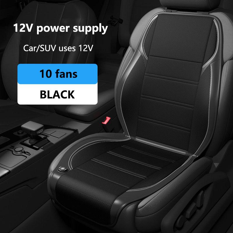 

1 шт. 12 В/24 В Прокладка для сиденья автомобиля, летняя, с охлаждающим воздухом, с 10 вентиляторами, быстрая вентиляция, охлаждающая накладка на сиденье, охлаждаемое сиденье