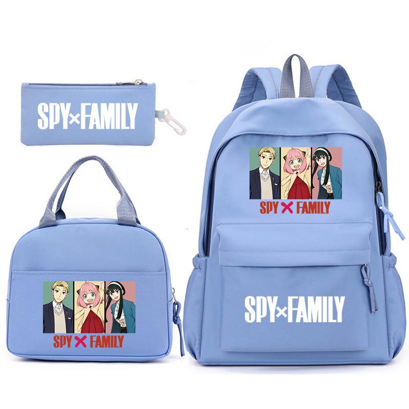 School Season Spy Playhouse Printed Backpack Pencil Bag Shoulder Bag Leisure Primary And Secondary School Students Schoolbag