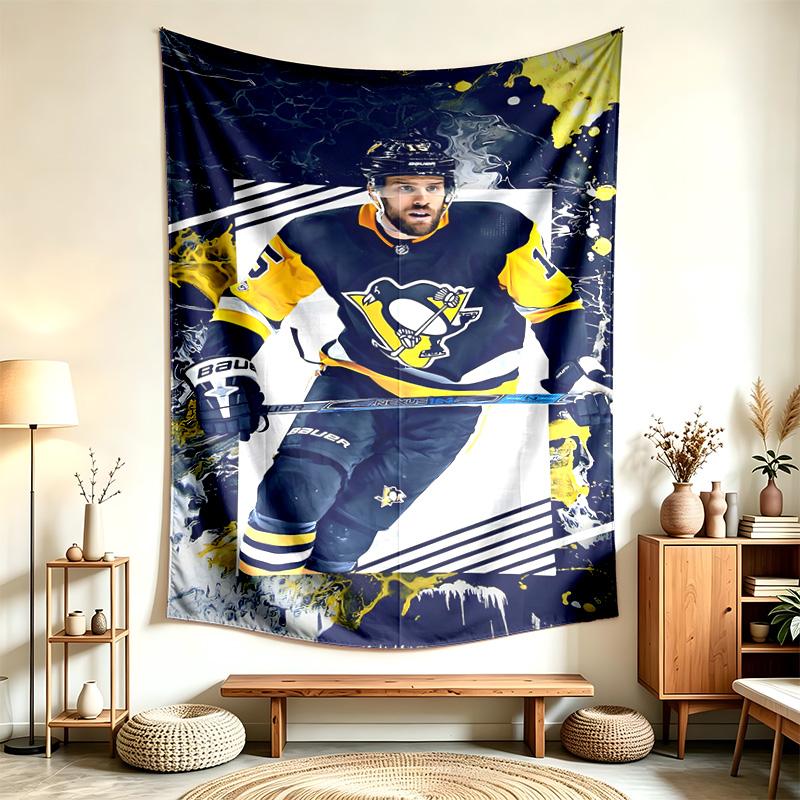Pittsburgh Penguins (14) Tapiserie Vhodná Pro Dekoraci Domů Kolejí A Ložnic Měkká Na Dotek A Perfektní Dárek Pro Přátele A Rodinu