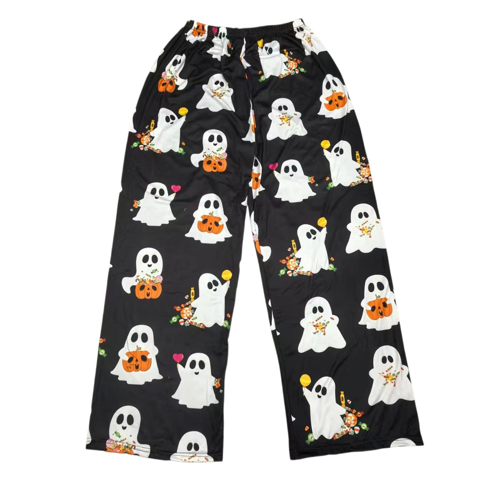 

Пижамные брюки Домашняя одежда Повседневные Брюки на кулиске с эластичной талией Удобные Прямые Брюки для йоги Свободные M