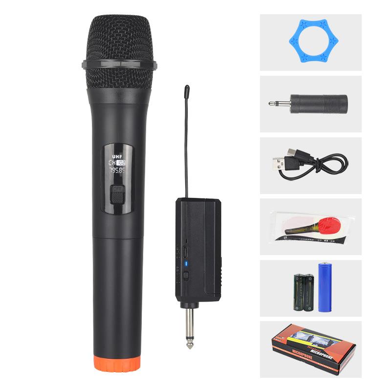 

Wireless Universal Microphone One To Two Anti KTV Speaker Concert Charging Microphone