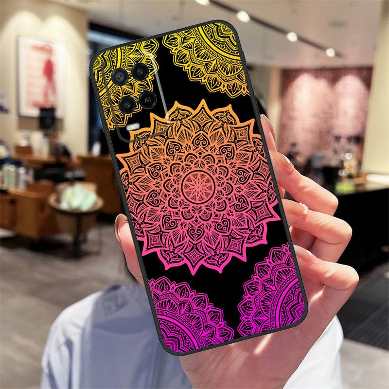 Mandala Case For Oppo A94 A54 A40 A60 A80 A98 A78 A18 A38 A58 A16 A76 A96 A17 A77 A74 A57S A15 Cover
