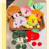 Screaming Veggies Plush Earphone Pouch: Fun Decompression Drawstring Bag & Cute Claw Machine Doll Gift