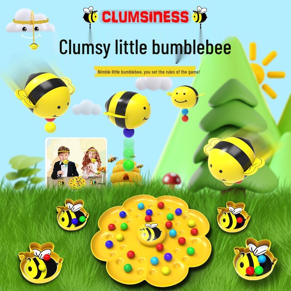 Clumsy Little Bee Magnetic Beads Fishing Game: Interactive Multiplayer Toy for Kids and Parents