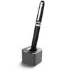 Aluminum Alloy Pen Holder With Non-Slip Pad Student Creative Desktop Ornament Pen Hole Pencil Slot Pencil Storage Stand Office